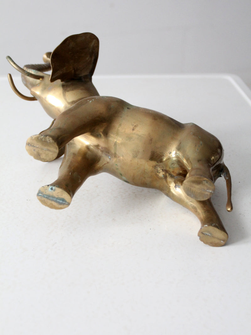 vintage brass elephant