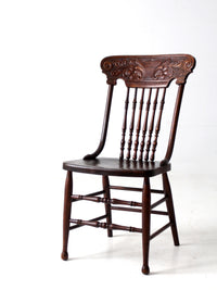 antique pressed back chair