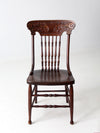 antique pressed back chair