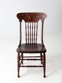 antique pressed back chair