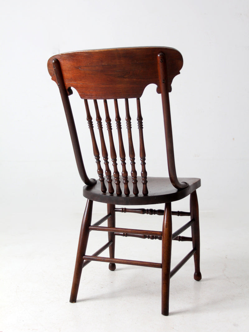 antique pressed back chair