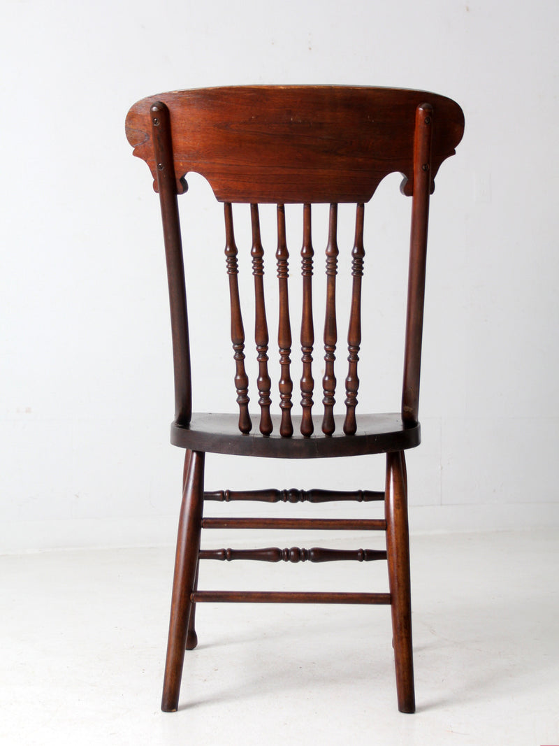 antique pressed back chair