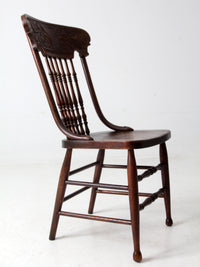 antique pressed back chair