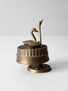 vintage brass music box