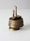 vintage brass music box