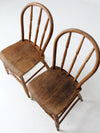 antique farmhouse bow back chairs pair