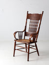 antique pressed back armchair