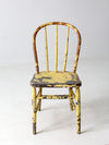 antique chippy paint spindle back chair