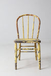 antique chippy paint spindle back chair