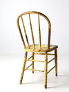 antique chippy paint spindle back chair