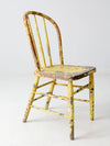 antique chippy paint spindle back chair