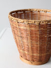 vintage woven bamboo  basket