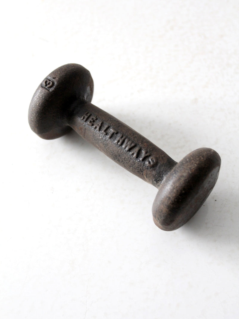 vintage 1950s Healthways  dumbbell