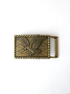 vintage brass eagle belt buckle