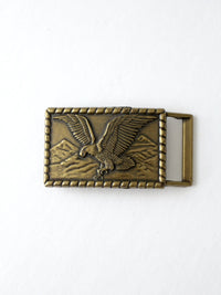 vintage brass eagle belt buckle