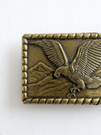 vintage brass eagle belt buckle