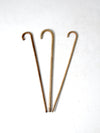 vintage wood canes set of 3