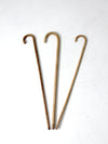 vintage wood canes set of 3