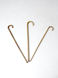 vintage wood canes set of 3