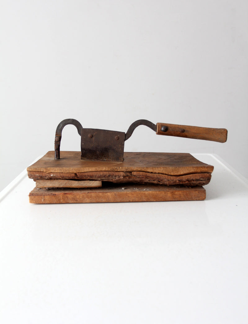 antique tobacco cutter tool