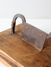 antique tobacco cutter tool