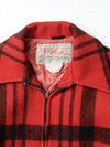 vintage Soo Wool mackinaw plaid hunting coat