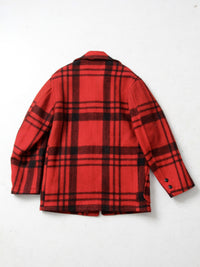 vintage Soo Wool mackinaw plaid hunting coat