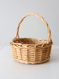 vintage woven harvest basket