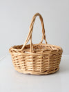 vintage woven harvest basket