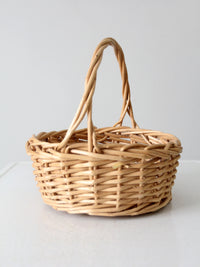 vintage woven harvest basket