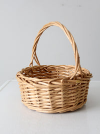 vintage woven harvest basket