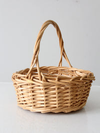 vintage woven harvest basket