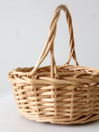 vintage woven harvest basket