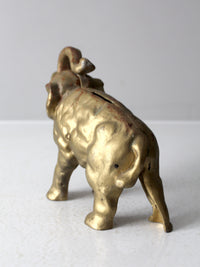 antique cast iron elephant bank