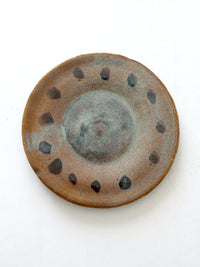 vintage studio pottery plate