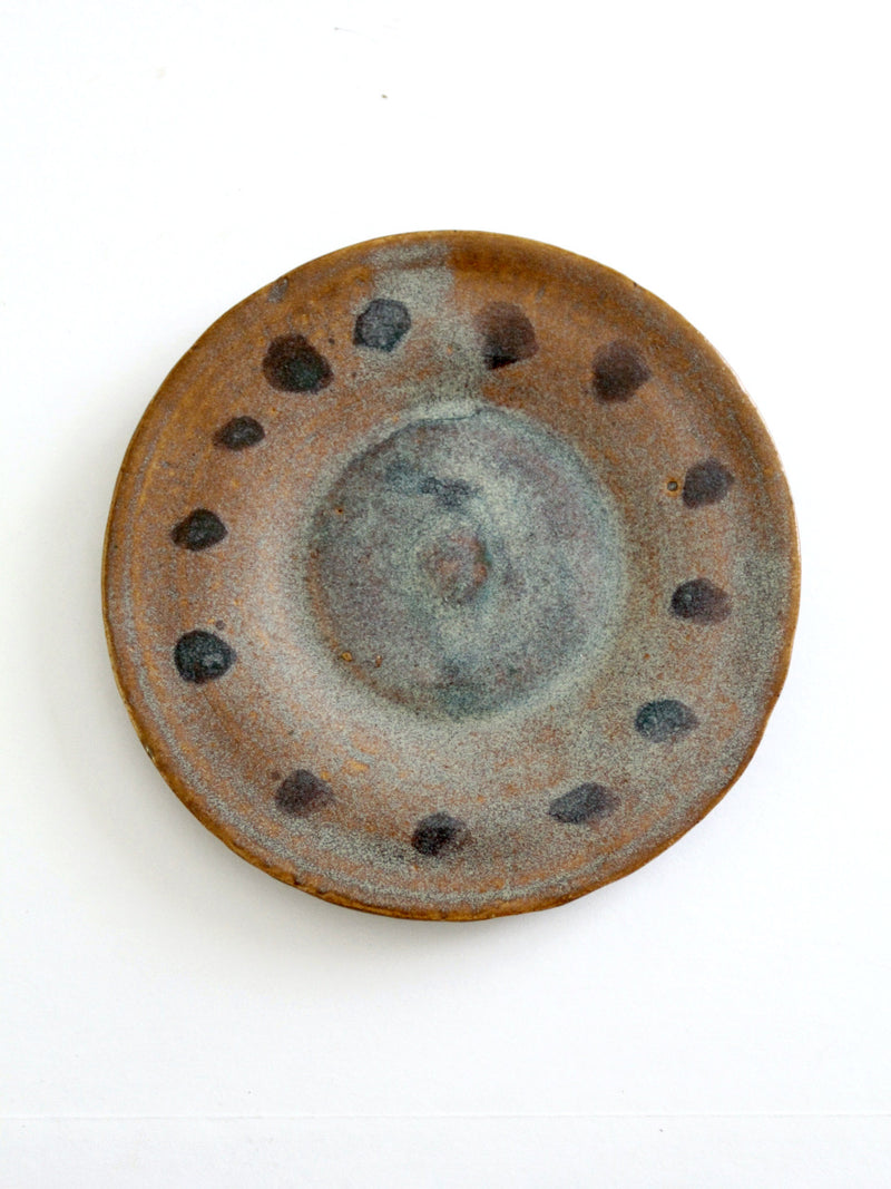 vintage studio pottery plate