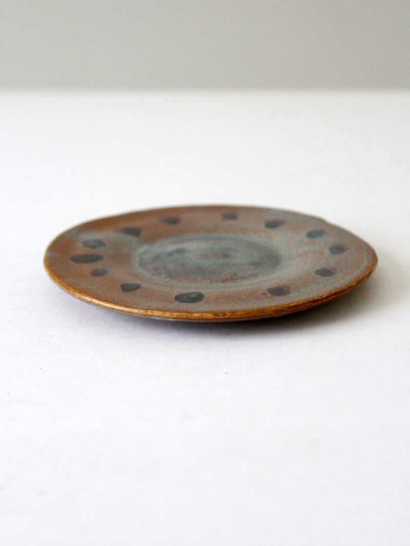 vintage studio pottery plate