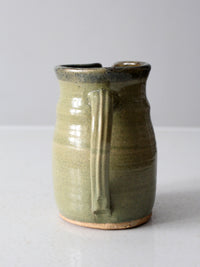 vintage studio pottery pitcher