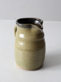 vintage studio pottery pitcher