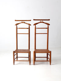 vintage valet chairs pair