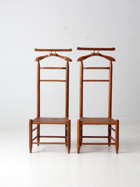 vintage valet chairs pair