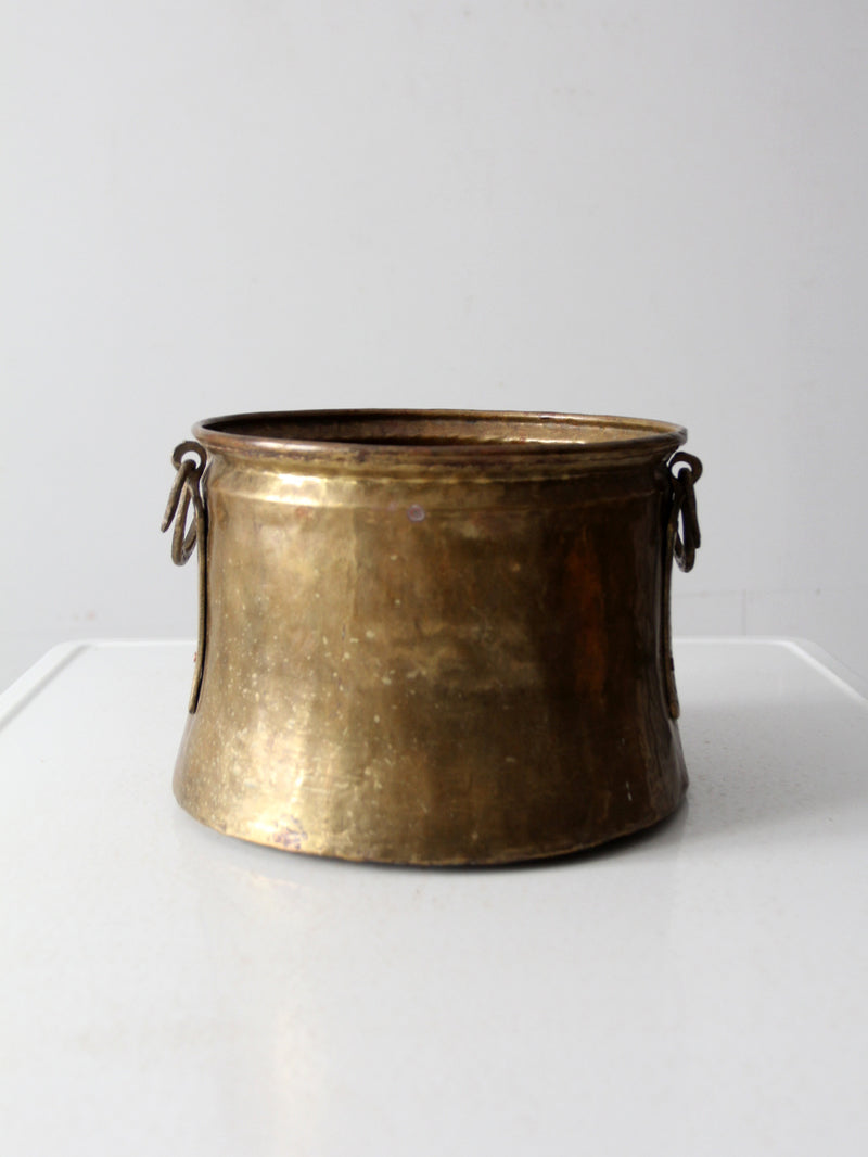 antique brass cauldron