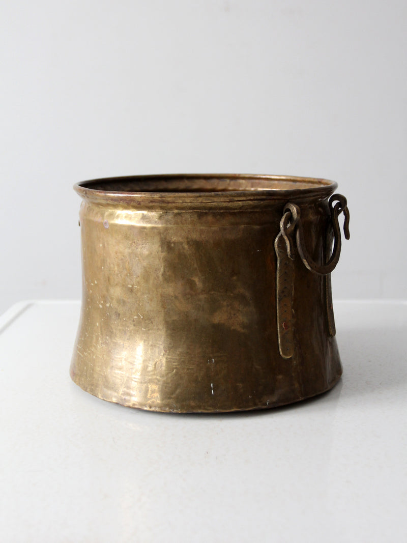 antique brass cauldron