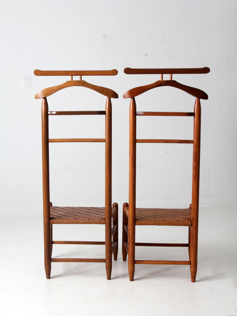 vintage valet chairs pair