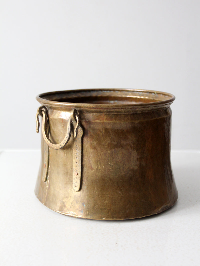 antique brass cauldron