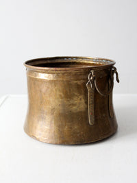 antique brass cauldron