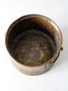 antique brass cauldron