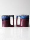 vintage Rodolfo Padilla pottery mugs pair