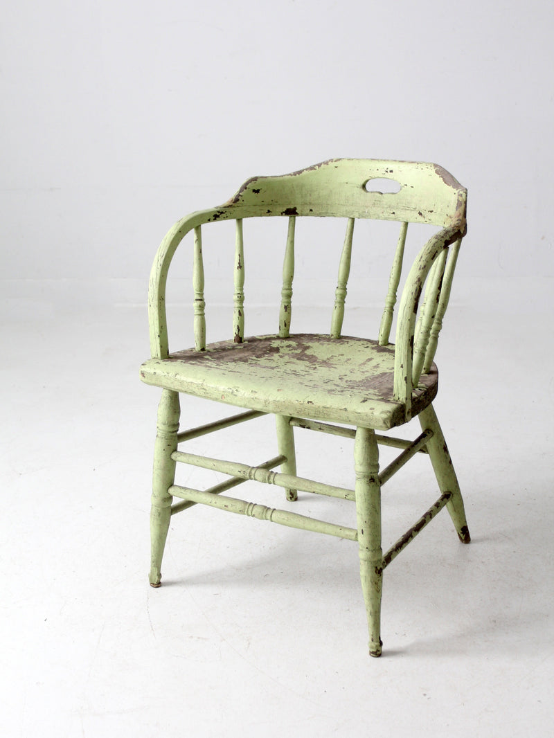 antique painted captain's chair