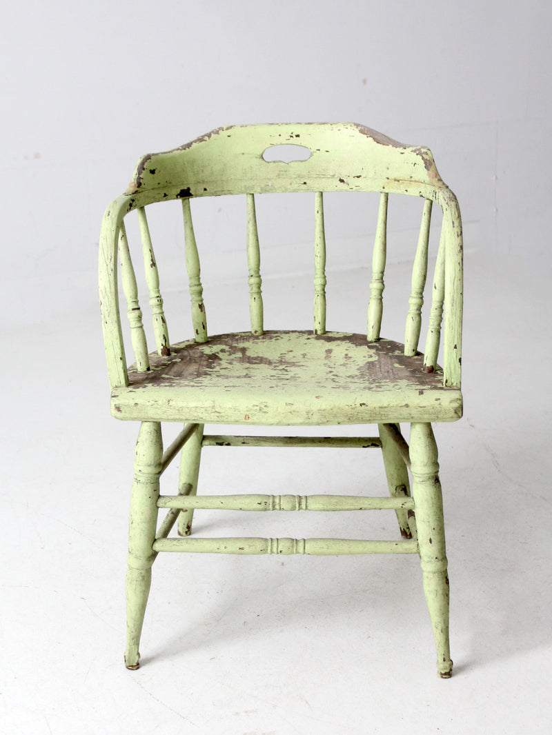 antique painted captain's chair